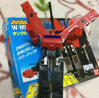 Bandai Popy Machine Robo Mr - 03 Tank Boxed Gobots Transformers Vintage 1984