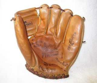 Vintage Usa Rawlings Mickey Mantle Mm6 Professional Baseball Glove - 1959