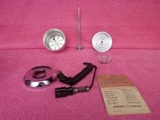 Vtg 1950s General Electric Chrome 9 - Cup Percolator Coffee Pot Maker 5