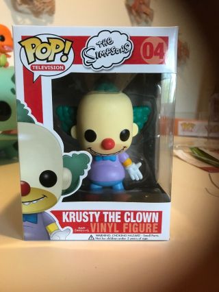 Funko Pop Krusty The Clown Simpsons 2012 Rare