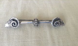 Antique Early 1900s Sterling Silver Rams 