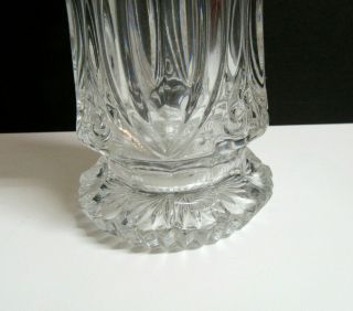 Vintage DRAGON Chinese Bleikristall Crystal Glass Flower Bouquet Vase 3