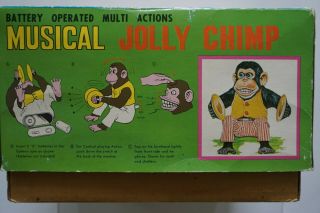 Vintage Daishin Musical Jolly Chimp Monkey With Box & Tag 6