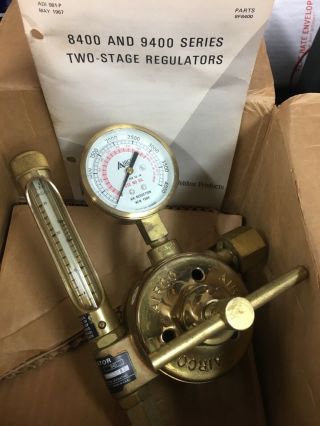 Nos Vintage Airco Brass Regulator Argon 8400 Steampunk