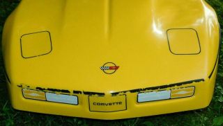 Corvette C4 Yellow Pedal Car NOT Vintage ' 86 Pace Car Indy 500 Kingsbury 3