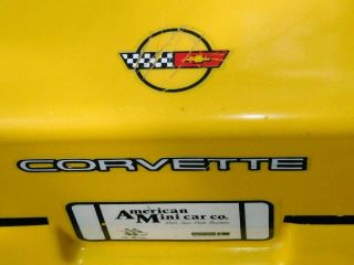 Corvette C4 Yellow Pedal Car NOT Vintage ' 86 Pace Car Indy 500 Kingsbury 6