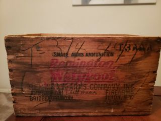 REMINGTON UMC vintage wooden box EMPTY 3
