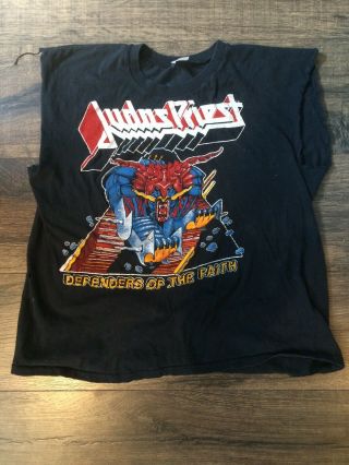 Judas Priest Defenders Of The Faith Shirt Vintage Tour 1984