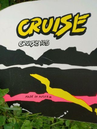 Vintage 80s Burton Cruise 165 Snowboard W Stomp Pad,  classic style RAD 5