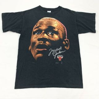 Vtg 90s Salem Sportswear Michael Jordan T Shirt Chicago Bulls Nba 1990s L Large
