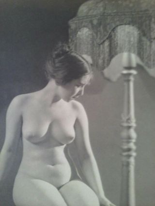 Olive Ann Alcorn Vintage Large Photograph Alta Studio Art Deco Nude Risque