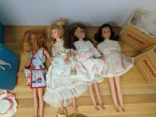 Skipper Barbie Carrying Case w/ 4 Vintage 60s Skippers & Accessories 061019DBT2 4