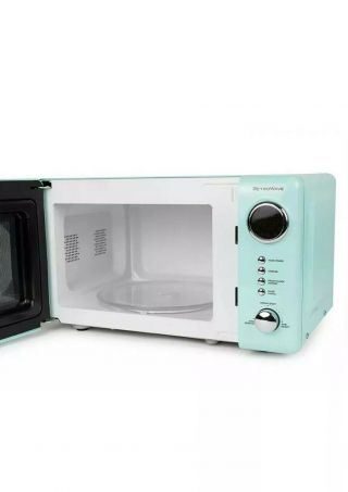 Retro Microwave Oven Aqua Turquoise Teal Vintage Style Countertop Counter Top 5