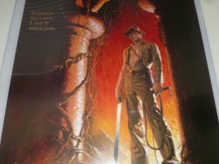 VINTAGE INDIANA JONES AND THE TEMPLE OF DOOM MOVIE POSTER 1984 RARE 5