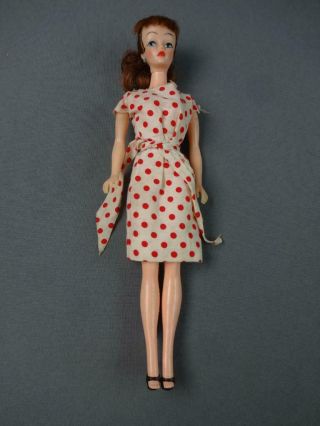 Vintage 1960 Ideal Toy Corp Mitzi Barbie Brunette Pontytail Style Clone Doll Ex,