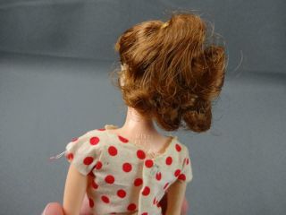 Vintage 1960 Ideal Toy Corp Mitzi Barbie Brunette Pontytail Style Clone Doll EX, 6