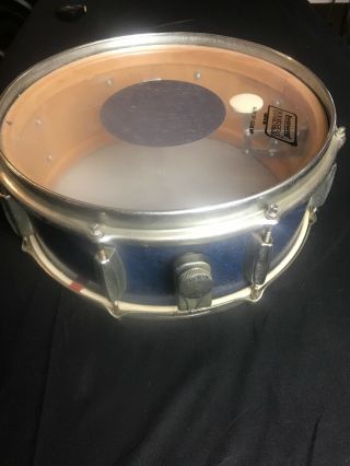 Vintage Blue Sparkle 14”x6.  5” Snare Drum With Ludwig Striders Head