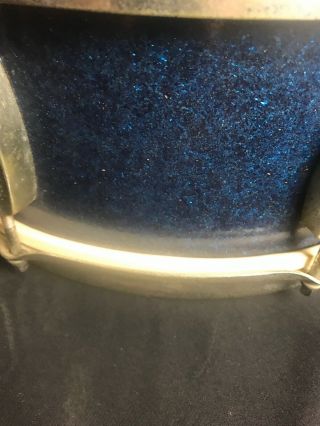 Vintage Blue Sparkle 14”x6.  5” Snare Drum With Ludwig Striders Head 3
