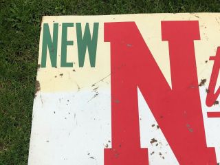 VINTAGE LARGE CONOCO OIL CO.  NTH MOTOR OIL TWO - SIDED SIGN 27 