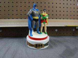 Vintage Batman & Robin Ceramic Statue 1978 Dc Comics 7 1/2 Inch Tall Night Light
