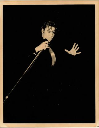 Vintage Press Photo Elvis Presley Performing Rock N 