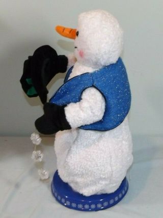 VTG Gemmy Spinning Snowflake Snowman Blue Snow Miser Animated Musical 6