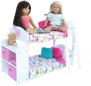 Trundle Bunk Bed 18 Inch Dolls Toys Girls Age 10 American Girl Doll Furniture