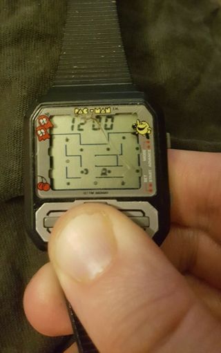 Pac - Man By Nelsonic - Vintage Pacman Video Game Watch 1983 -,