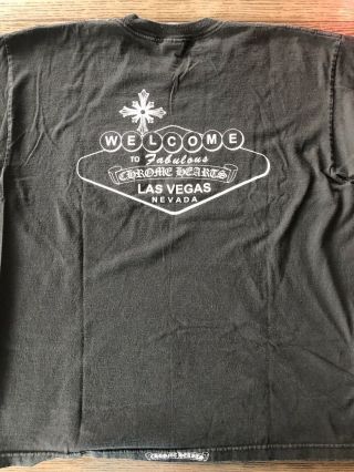 Vintage Mens Size XL Chrome Hearts Las Vegas F You Short Sleeve Shirt 2