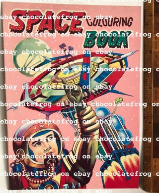 1960s Vintage Outer Space Colouring Book Made In Japan Spectacular Graphics Nm