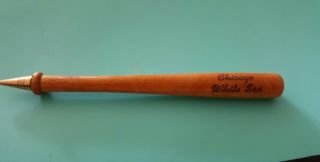 Vintage 1950s Chicago White Sox Wooden Bat Pencil, .  Great Shape,
