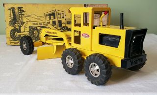 Early Tonka Toys Caterpillar ROAD GRADER TRUCK NO.  510 60 ' s V RARE NMIB 7