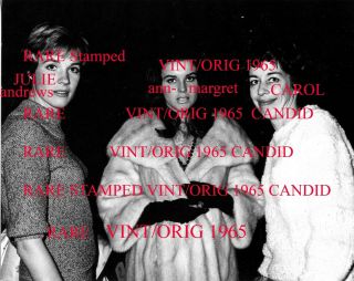 Julie Andrews Ann Margret Carol Burnett Rare Stamped Vintage Candid 