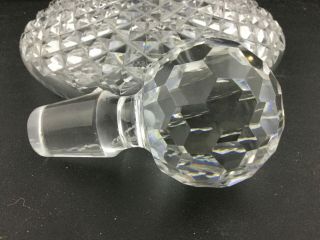 Vintage Waterford Irish Crystal Cut Glass Alana Ships Decanter Prism Stopper 5