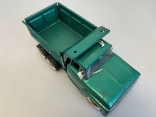 1960s Vintage Green 13.  5” Structo Hydraulic Dumper Dump Truck 5