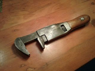 Vintage Whiting Macomber & Whiting Spring Loaded Adjustable Wrench Pat.  6/15/97