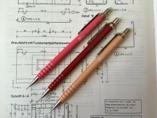 Set Of Three Vintage Mechanical Pencils Rotring Tikky - 0.  5 Mm - Nos