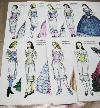 Vtg Paper Dolls Original1993 Gone With The Wind The Losers Ralph Hodgdon Signed
