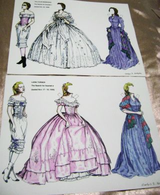 VTG PAPER DOLLS ORIGINAL1993 GONE WITH THE WIND THE LOSERS RALPH HODGDON SIGNED 2