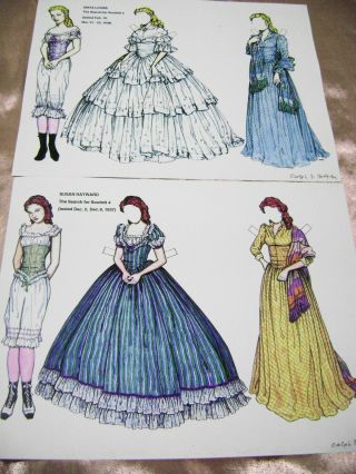 VTG PAPER DOLLS ORIGINAL1993 GONE WITH THE WIND THE LOSERS RALPH HODGDON SIGNED 4