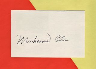 Authentic Vintage 1988 Muhammad Ali Autograph Post Card Signed First Day Issue