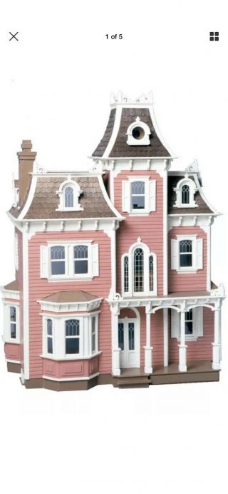 Greenleaf Beacon Hill Dollhouse Kit Victorian Mansion Wooden Unfinished Diy Nib
