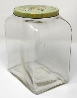 Vintage Planters Peanuts Leap Year Store Counter Jar W/lid Scp