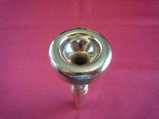 VINCENT BACH CORP.  3C Trumpet Mouthpiece Vintage 70 - 80 ' s Gold Plated C Cup 4