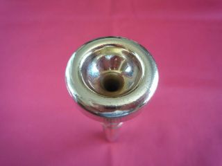 VINCENT BACH CORP.  3C Trumpet Mouthpiece Vintage 70 - 80 ' s Gold Plated C Cup 5