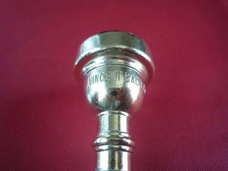 VINCENT BACH CORP.  3C Trumpet Mouthpiece Vintage 70 - 80 ' s Gold Plated C Cup 7
