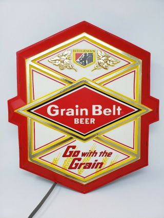 Grain Belt Beer Vintage Lighted Liquor Store Bar Light Sign