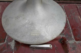Vintage Diecast Aluminum Service Station Lamp Shade Petroliana Steber Sturdilite 4