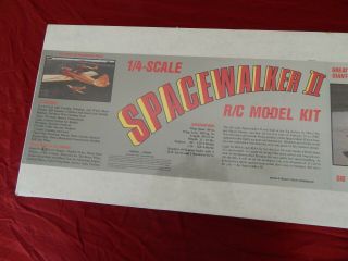 Vintage Sig Spacewalker Ii 1/4 Scale R/c Model Kit.  84 " Wing Span.  (nib)