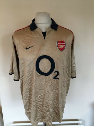 Vintage Rare Arsenal 2002 - 03 Third Kit Football Shirt Xl Mens Nike